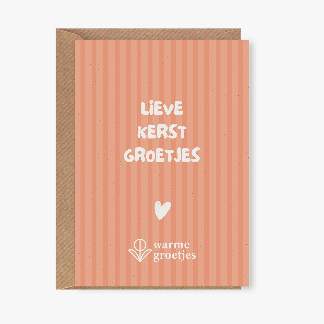Postkaart - Lieve kerst groetjes