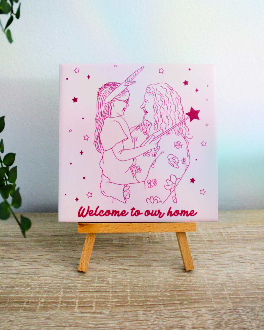 Unieke lijntekening op maat – digitaal of op keramisch tegeltje