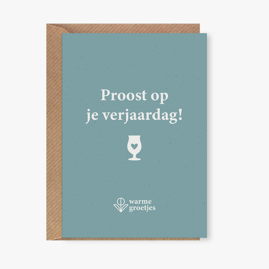 Postkaart - Proost op je verjaardag!