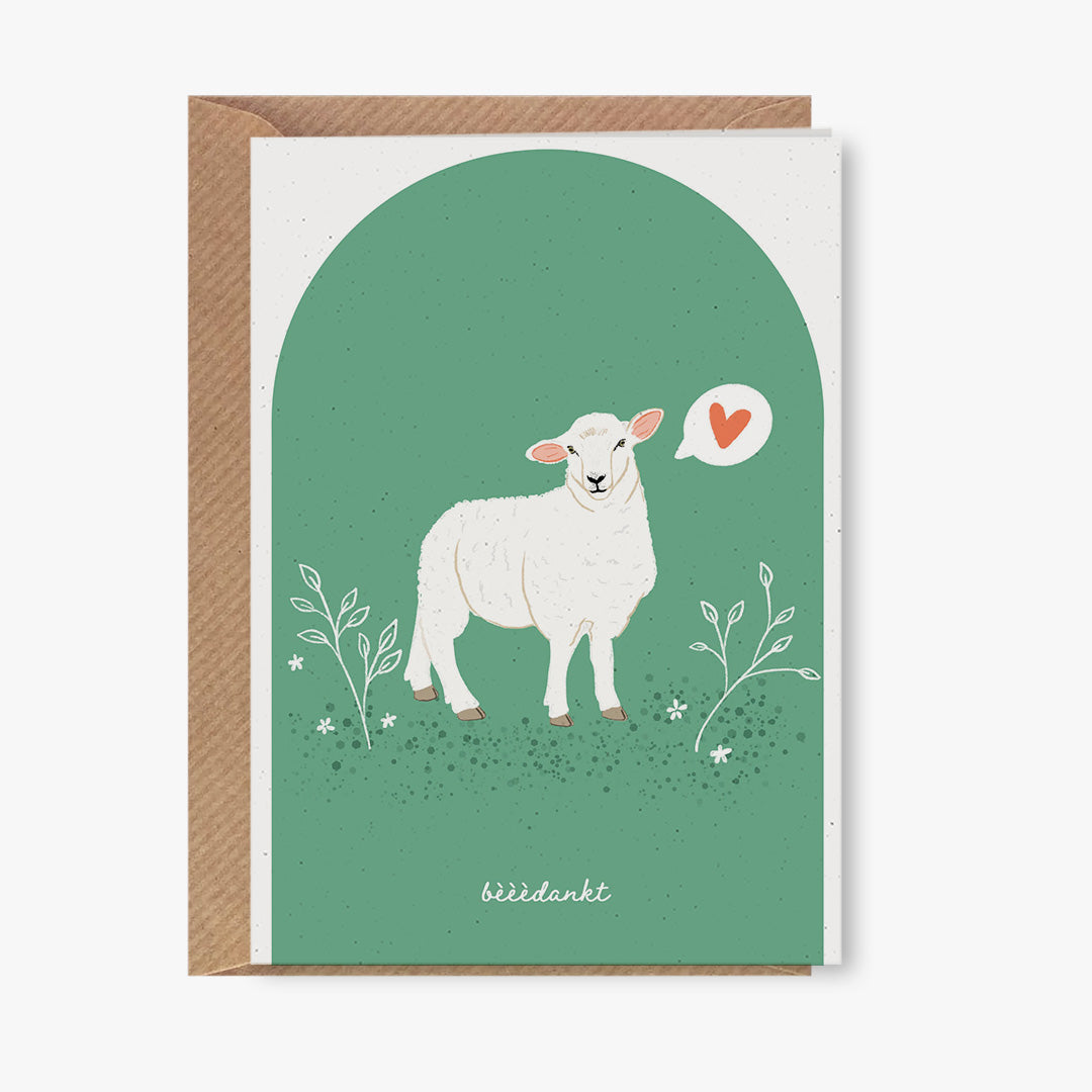 Wenskaart - bèèèdankt