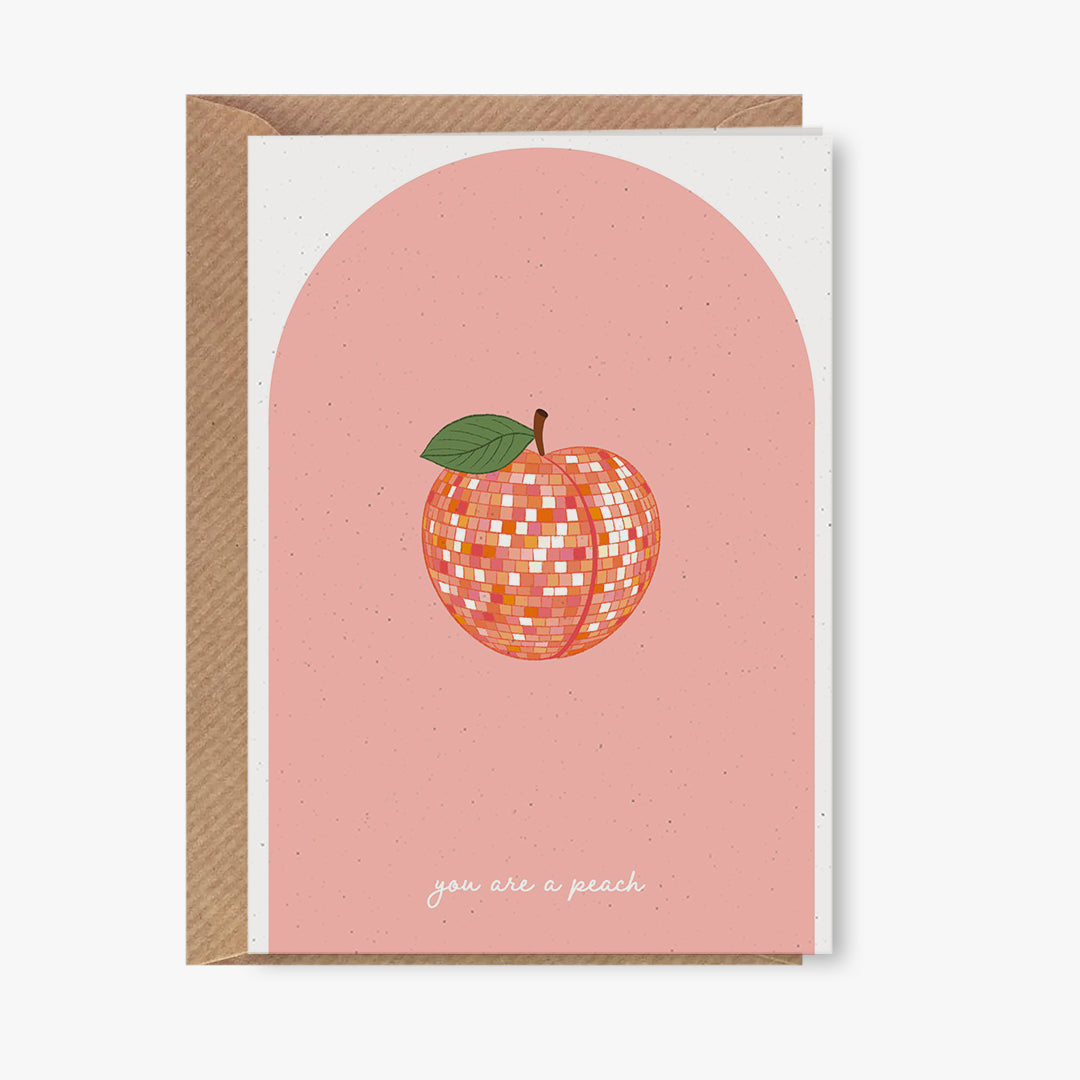 Wenskaart - you are a peach