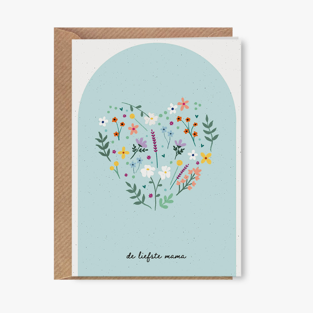 Wenskaart - de liefste mama