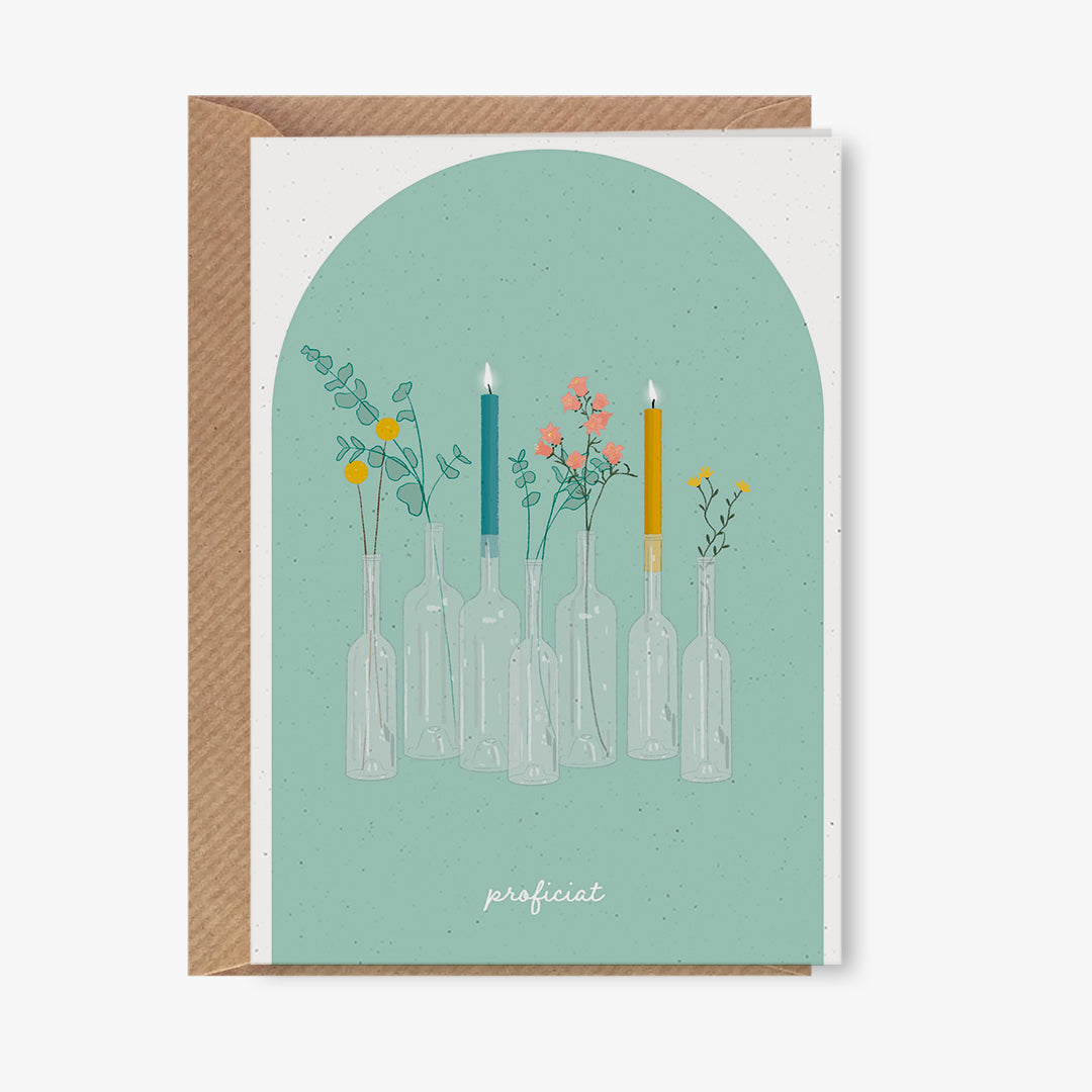 Wenskaart - proficiat
