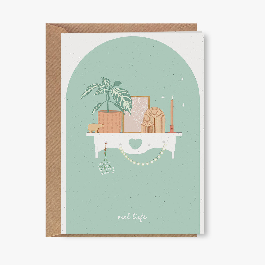 Wenskaart - veel liefs