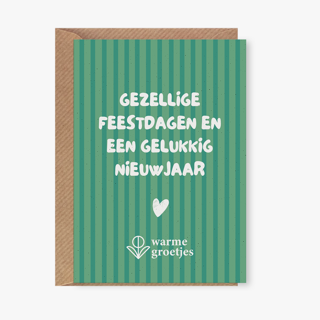 Postkaart - Gezellige feestdagen en een gelukkig nieuwjaar