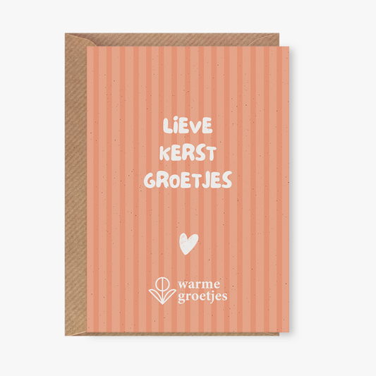 Postkaart - Lieve kerst groetjes