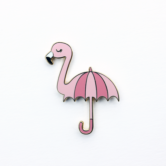 Flambrella hard enamel pin