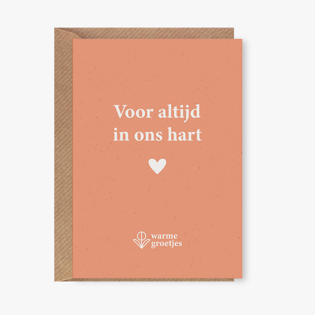 Postkaart - Voor altijd in ons hart