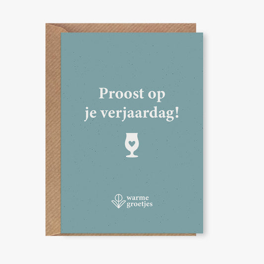 Postkaart - Proost op je verjaardag!