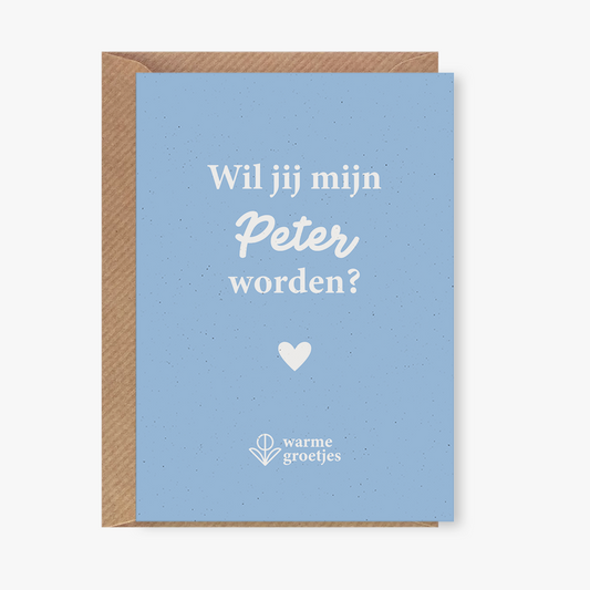 Postkaart - Wil jij mijn peter worden?