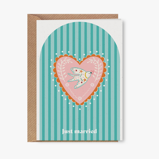 Wenskaart - Just married