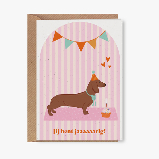 Wenskaart - Jij bent jaaaaarig!