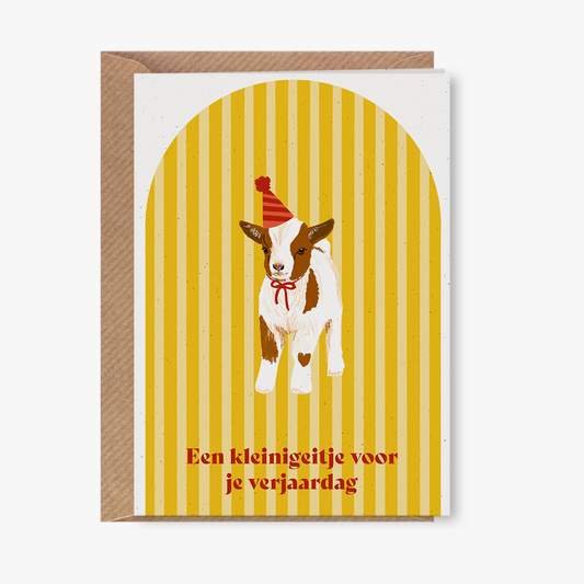 Wenskaart - Een kleinigeitje voor je verjaardag