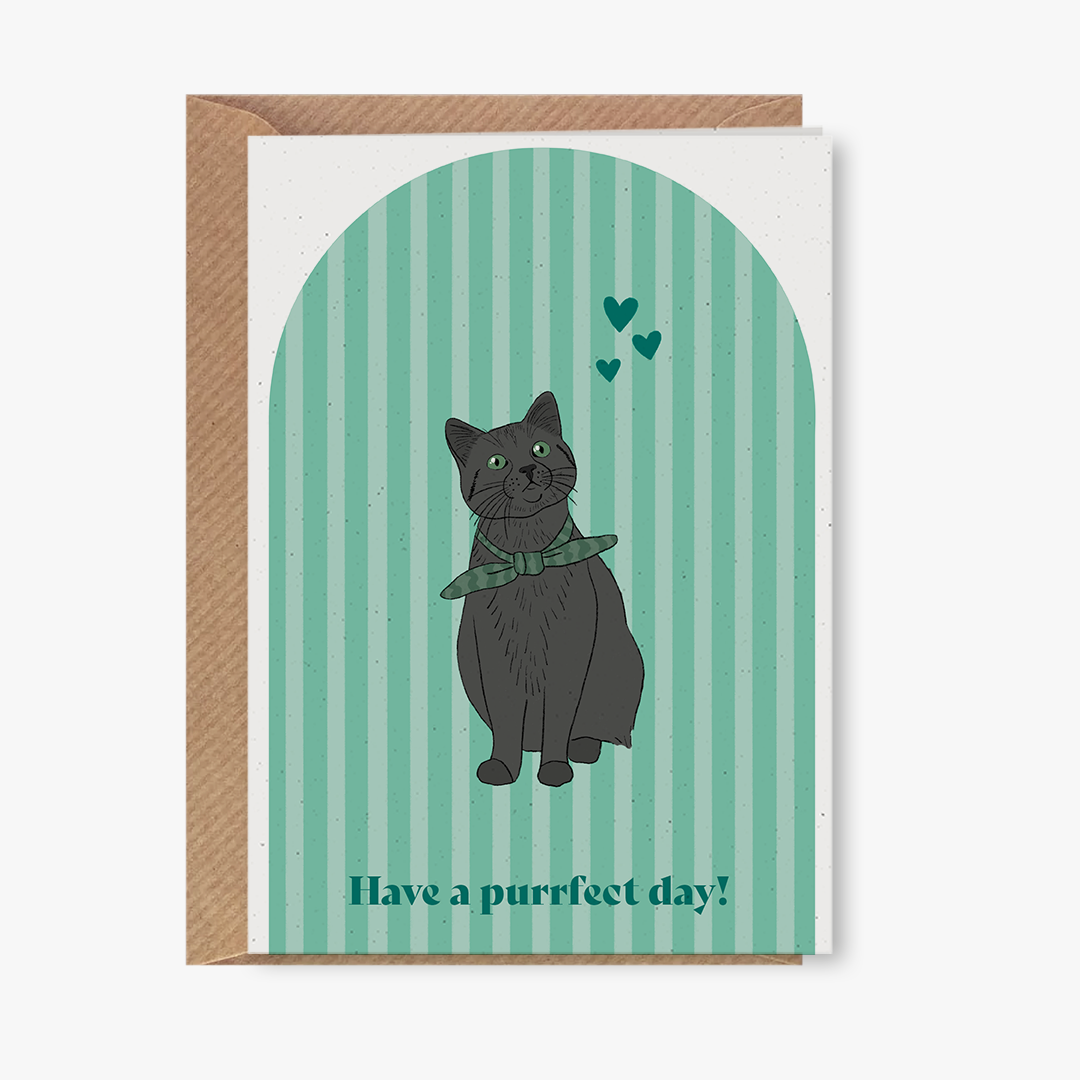 Wenskaart - Have a purrfect day!