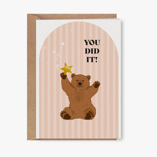 Wenskaart - You did it!